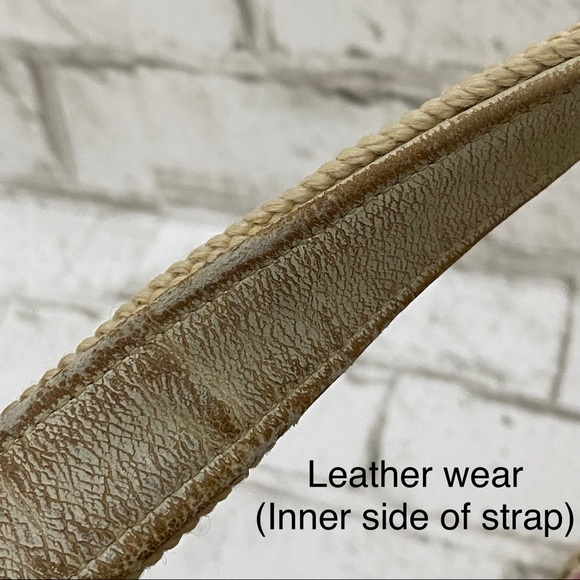 Vintage Beige Floral Needlepoint Clutch Handbag - Picture 14 of 16